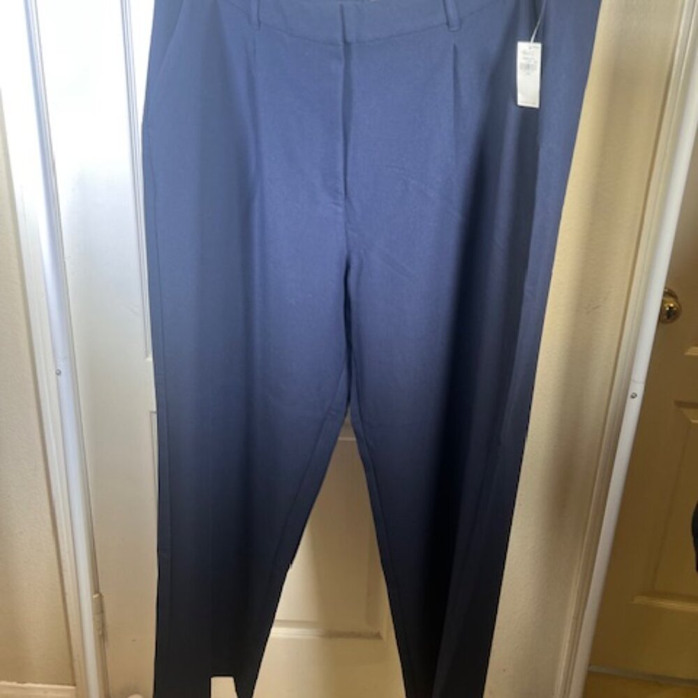 Old Navy Extra High-Waisted Taylor Wide-Leg Trouser Suit Pants (dark blue)